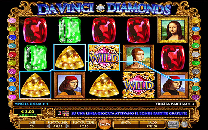 Da Vinci diamonds slot