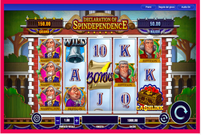 Declaration of spindependence slot machine